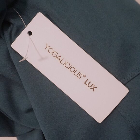 Yogalicious Lux Pacific Teal Athletic Full Zip Long Sleeve Jacket Women’s XXL - Picture 9 of 10